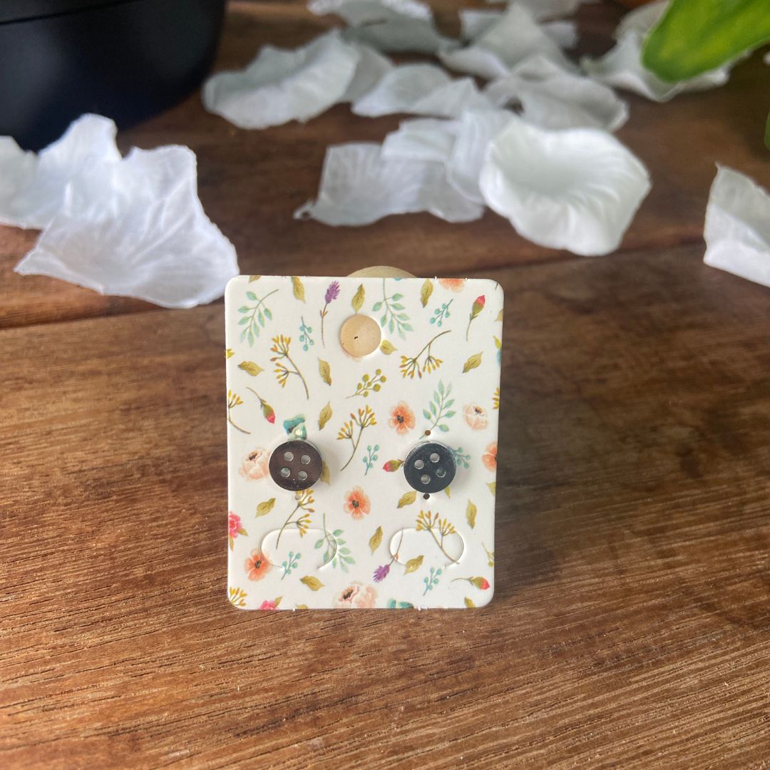 Button Earrings