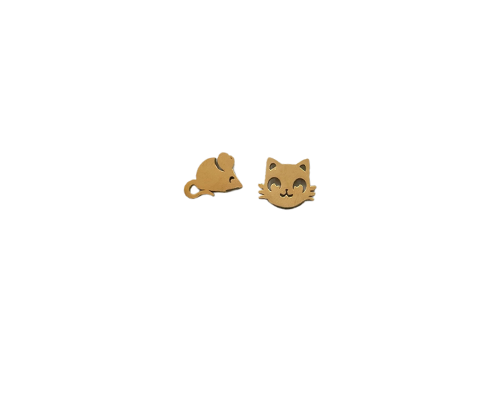 Cat and Mouse Earrings